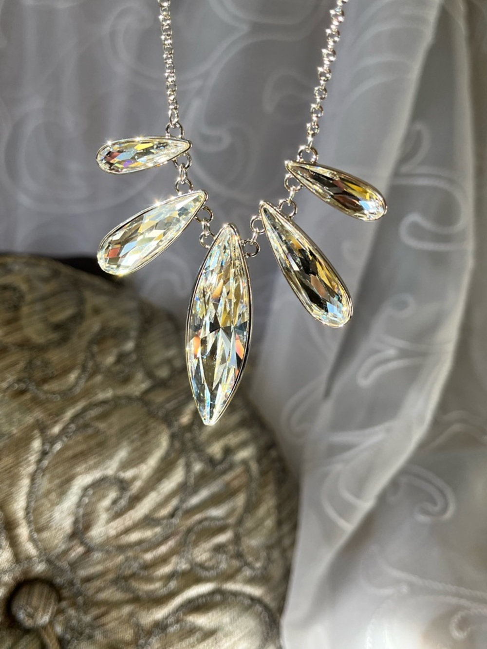 Swarovski TSC Navette Necklace BNIB $139 RT value - Picture 14 of 14